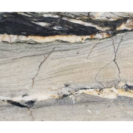 BLUE MAGMA LEATHERED, POLISHED QUARTZITE 