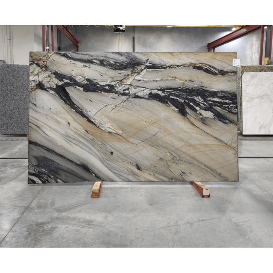 BLUE MAGMA LEATHERED, POLISHED QUARTZITE 