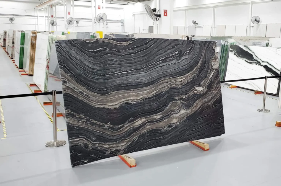 Silver Wave brown Polished Marble