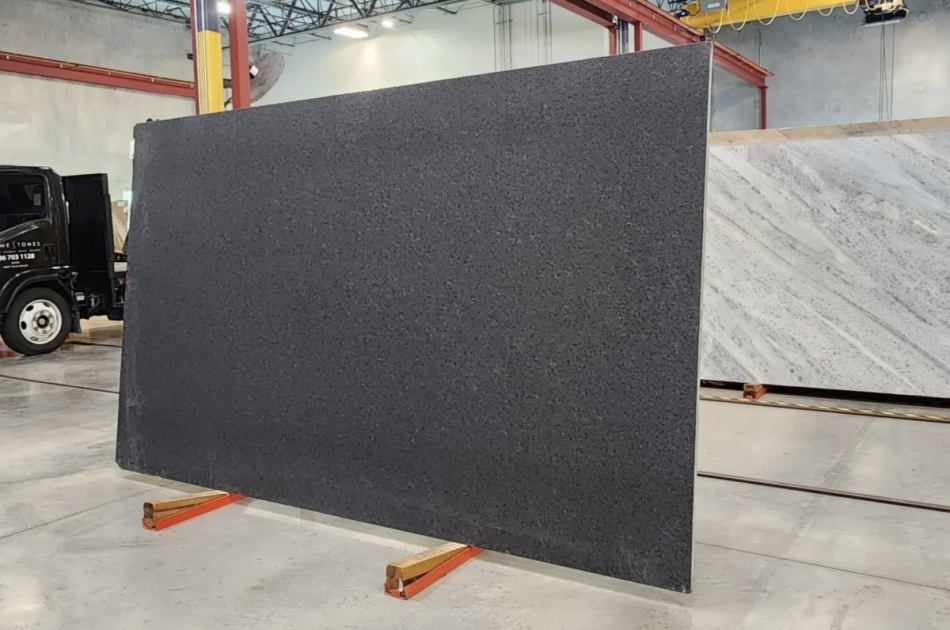 BLACK PEARL LEATHERED, POLISHED GRANITE 