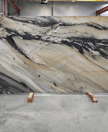 BLUE MAGMA LEATHERED, POLISHED QUARTZITE 