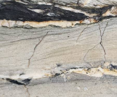 BLUE MAGMA LEATHERED, POLISHED QUARTZITE 
